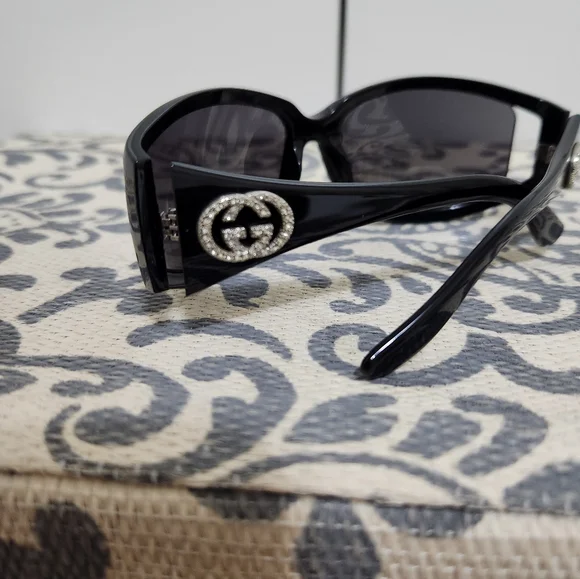 SOLD!!!! VINTAGE Gucci GG 2989/S/STRASS sunglasses with Crystal GG Logo - Picture 2 of 11